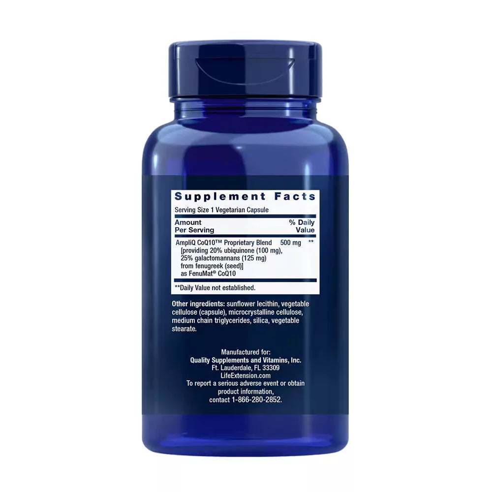 Life Extension AmpliQ CoQ10 100 mg (60 Veg Capsules)
