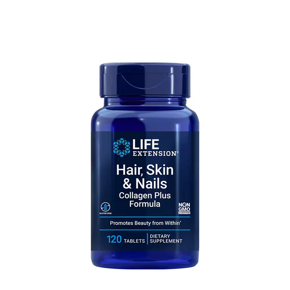 Life Extension Hair, Skin & Nails Collagen Plus Formula (120 Tablets)
