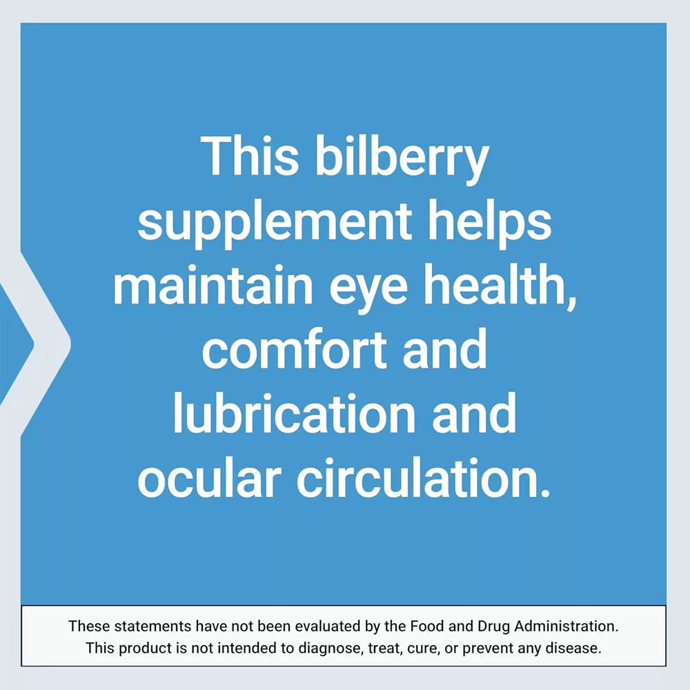 Life Extension Standardized European Bilberry Extract (90 Veg Capsules)