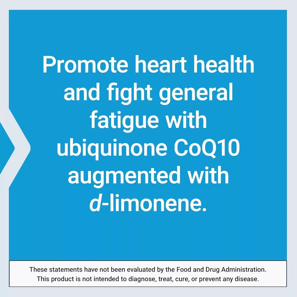 Life Extension Super-Absorbable CoQ10 (Ubiquinone) with d-Limonene (60 Softgels)