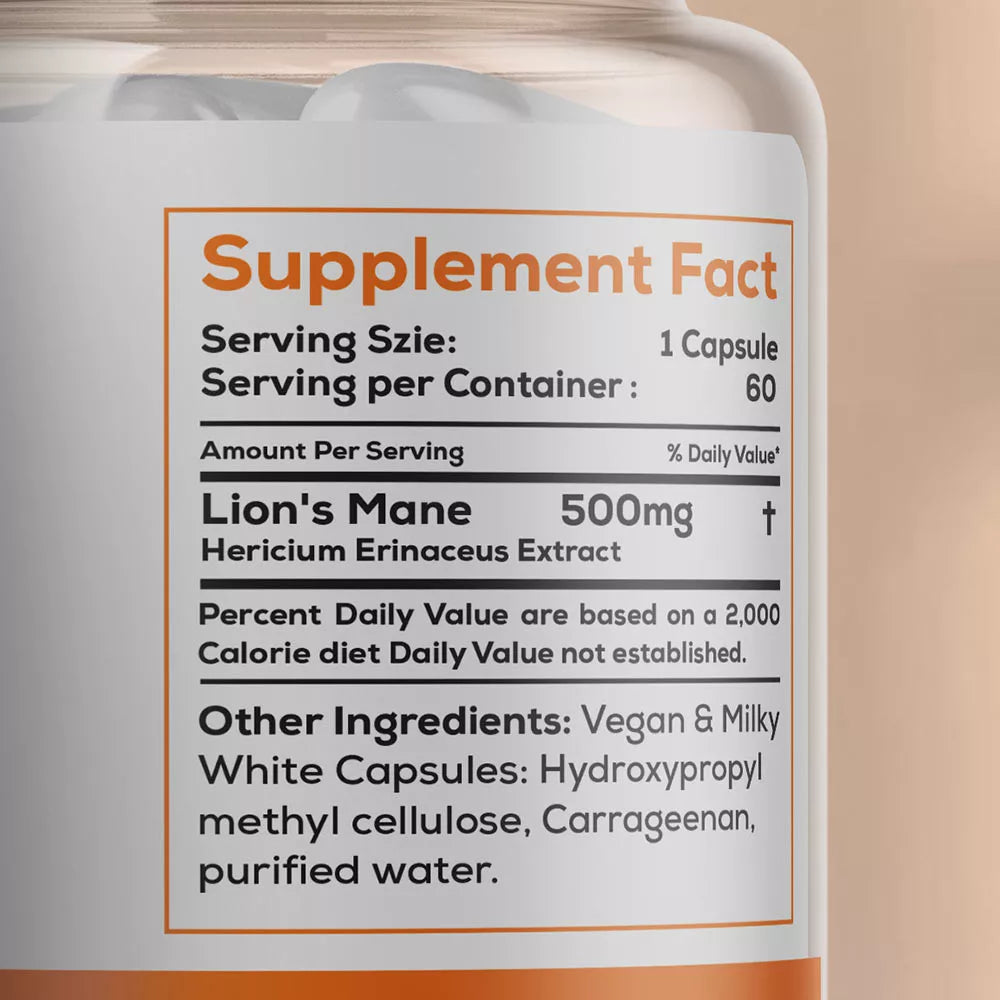 Oly Lion's Mane 500 mg (60 Capsules)