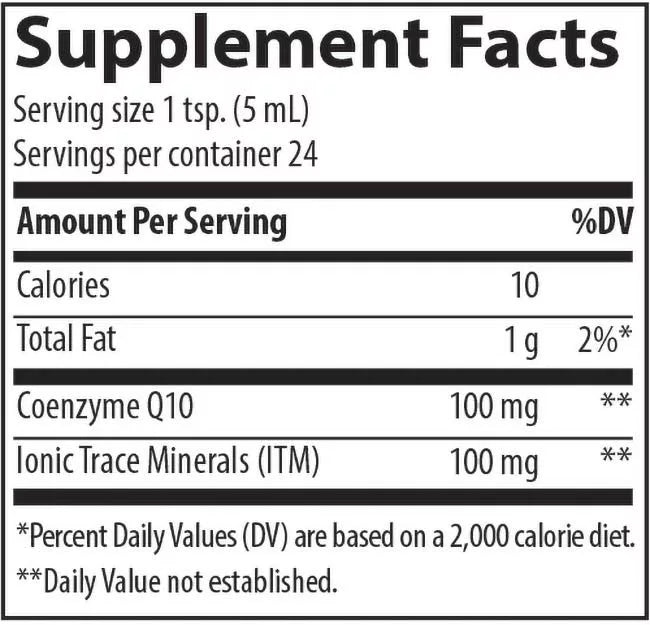 Trace Minerals Liquid CoQ10 100 mg (118 ml)
