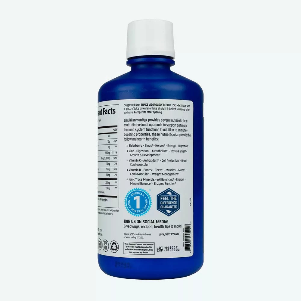 Trace Minerals Liquid Immunity (30 oz, Mixed Berry)