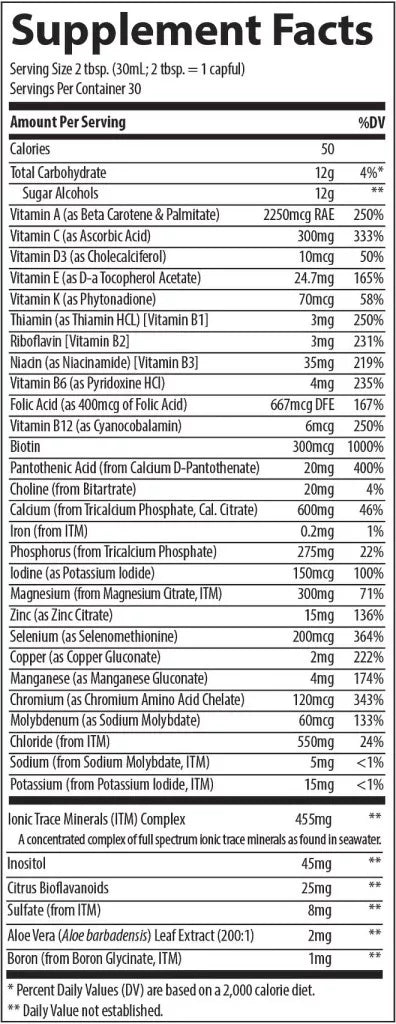 Trace Minerals Liquid Vitamin-Mineral (30 oz, Berry)