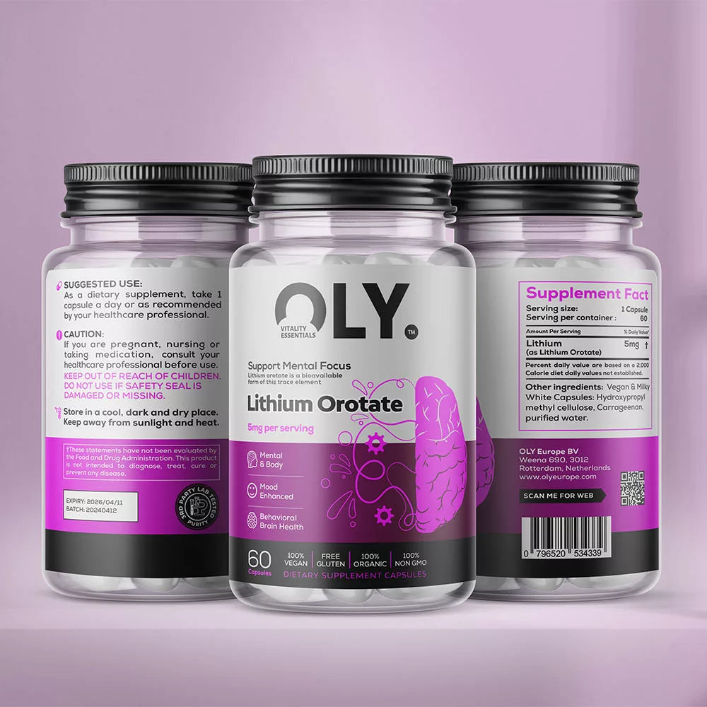 Oly Lithium Orotate 5 mg (60 Capsules)