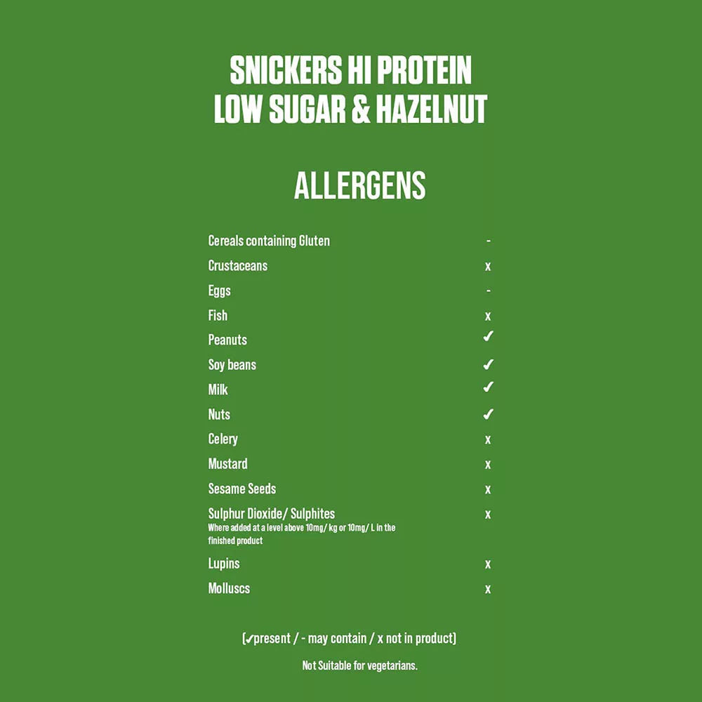 Mars HiProtein Low Sugar Bar (57 g, Hazelnut)