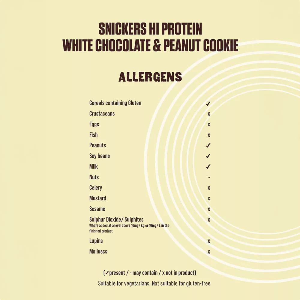 Mars HiProtein Cookie White Choc and Peanut (60 g)