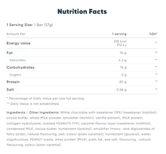 Mars Snickers White High Protein Bar (57 g, White Chocolate)