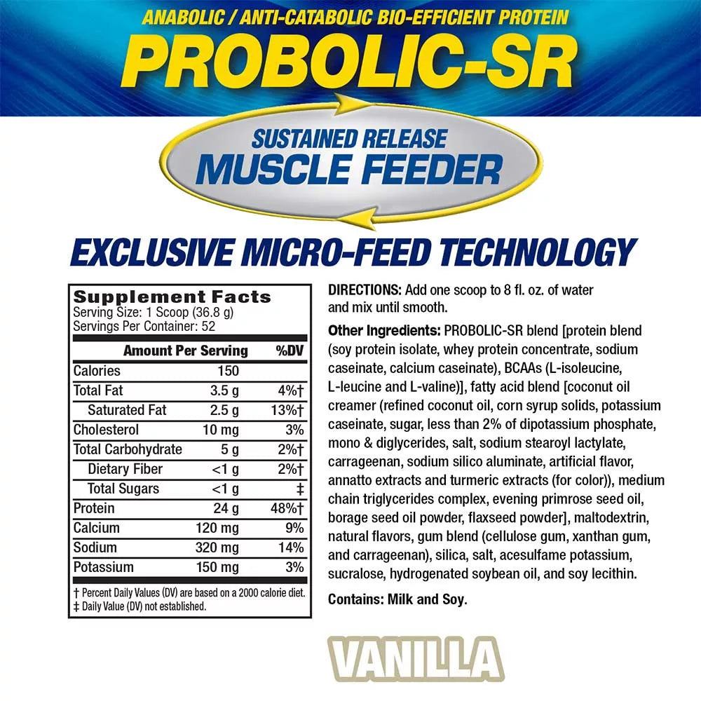 MHP Probolic-SR Muscle Feeding Protein (1914 g, Vanilla)