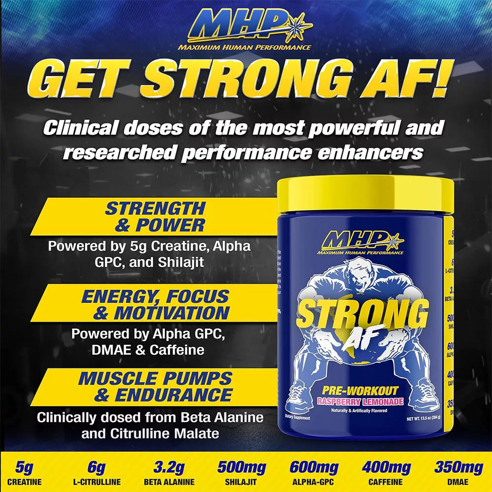 MHP Strong AF (384 g, Raspberry Lemonade)