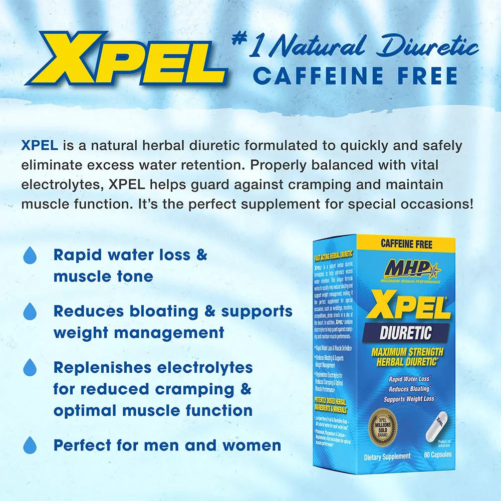 MHP Xpel Caffeine Free (80 Capsules)