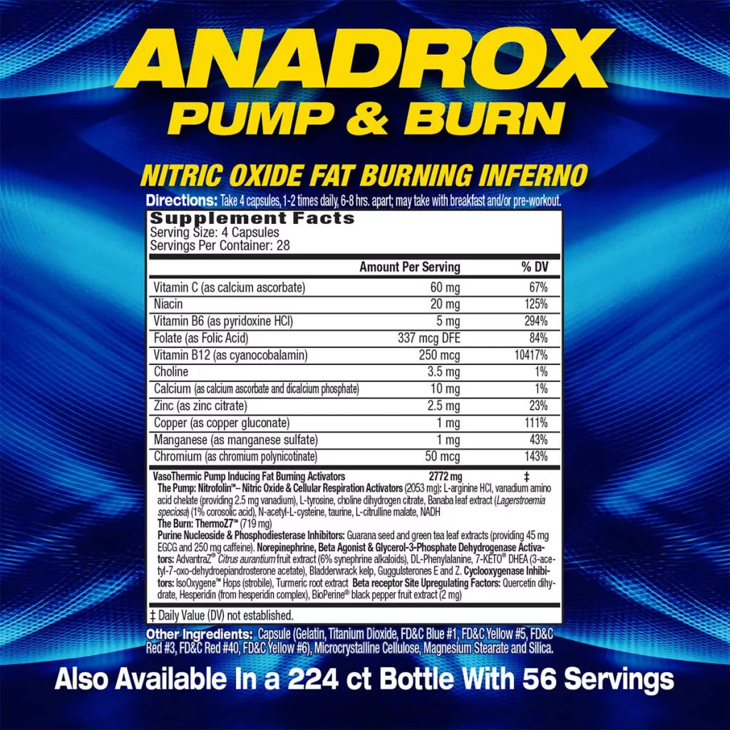 MHP Anadrox (112 Capsules)