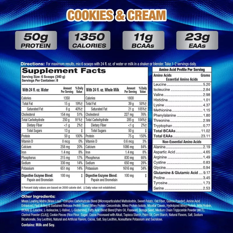MHP Up Your Mass XXXL 1350 (5.44 kg, Cookies & Cream)