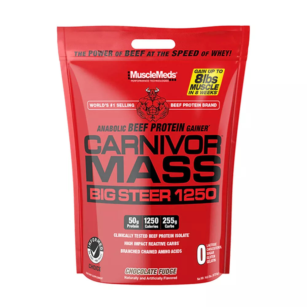 MuscleMeds Carnivor™ Mass Big Steer (6820 g, Chocolate Fudge)
