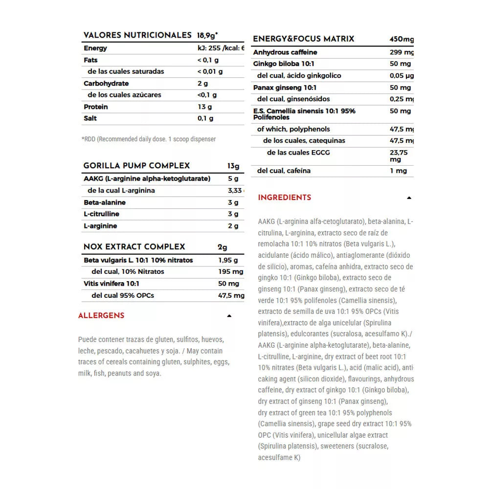 Zoomad Labs Moonstruck® II. Pre-workout (510 g, Berry Blackout)