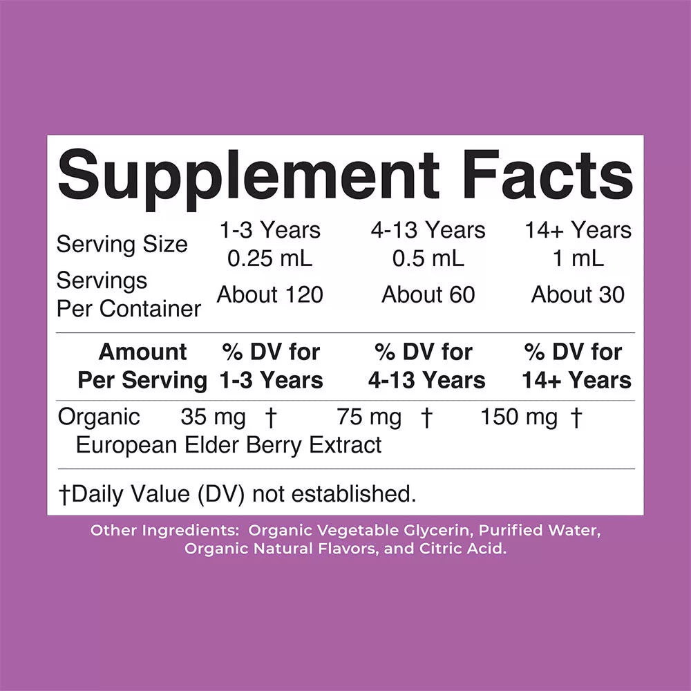 MaryRuth's Organic Elderberry Liquid Drops (1 fl. oz., Blueberry Raspberry)
