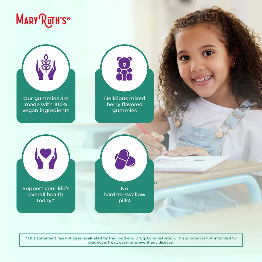 MaryRuth's Organic Kids Immunity Gummies (60 Gummies, Mixed Berry)
