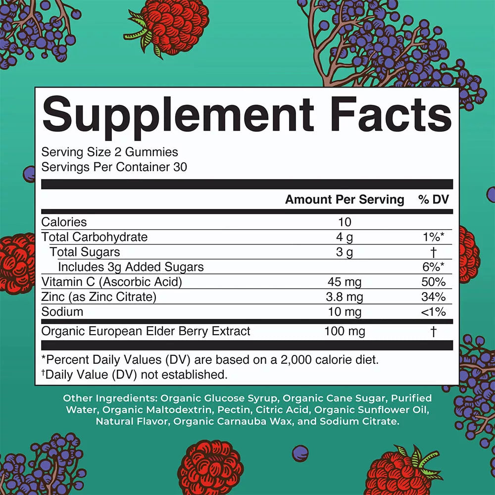 MaryRuth's Organic Kids Immunity Gummies (60 Gummies, Mixed Berry)