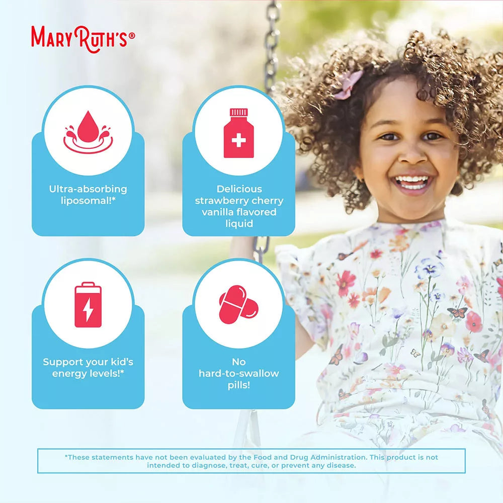MaryRuth's Organic Kids Multivitamin Liposomal (15.22 fl. oz., Strawberry Cherry Vanilla)