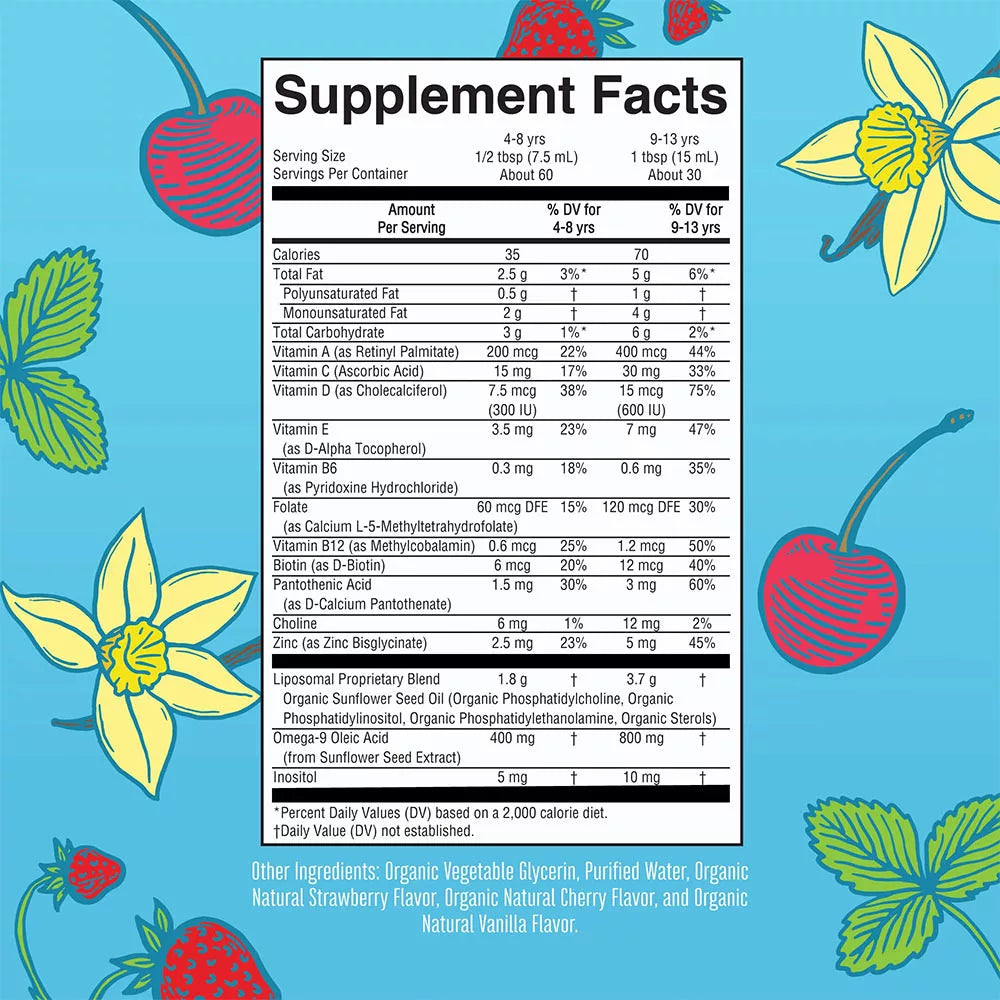 MaryRuth's Organic Kids Multivitamin Liposomal (15.22 fl. oz., Strawberry Cherry Vanilla)