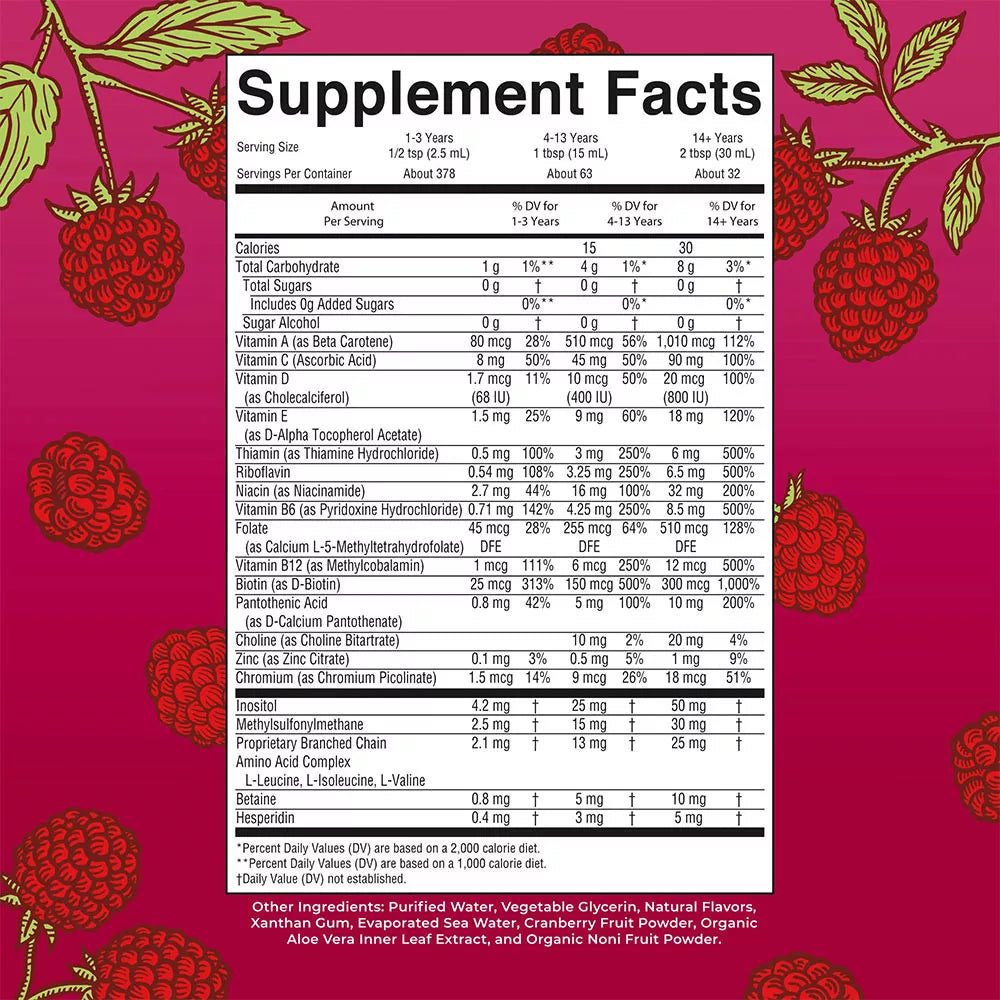 MaryRuth's Liquid Morning Multivitamin (32 fl. oz., Raspberry)
