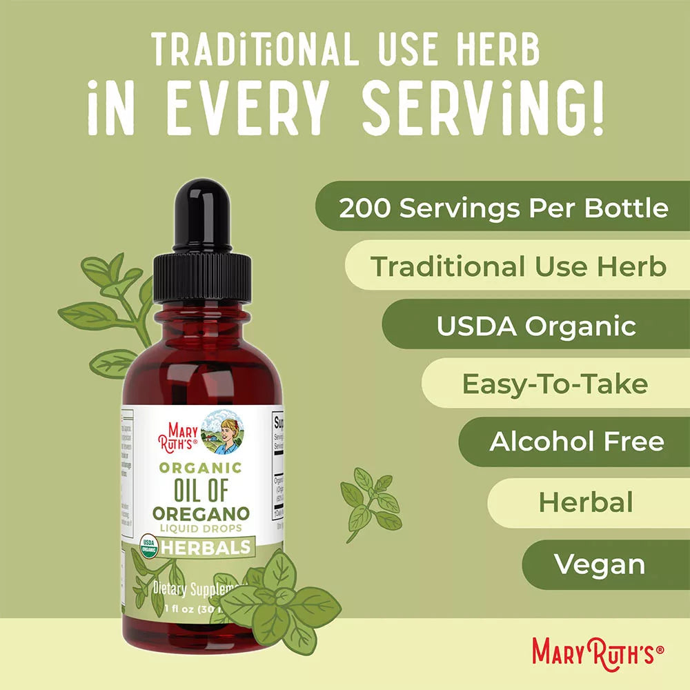 MaryRuth's Organic Oil of Oregano Liquid Drops (1 fl. oz.)