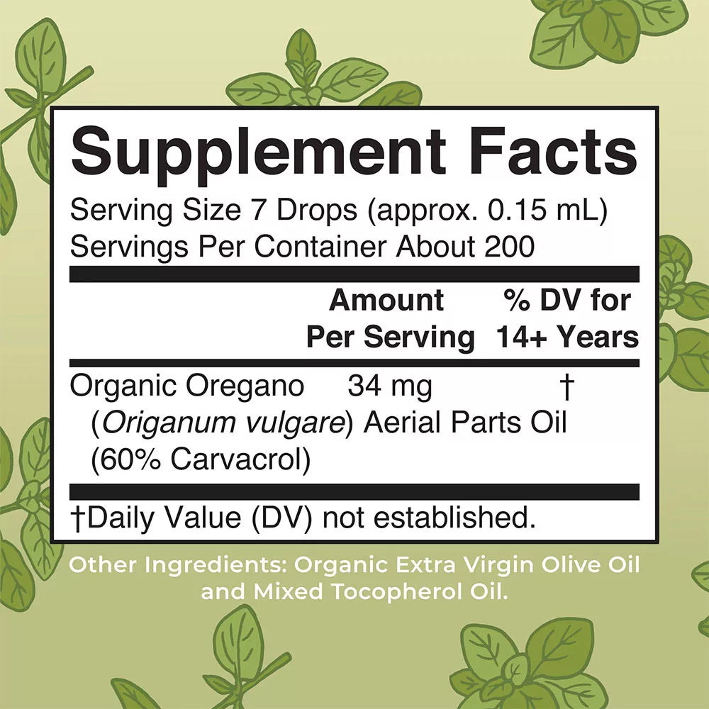 MaryRuth's Organic Oil of Oregano Liquid Drops (1 fl. oz.)