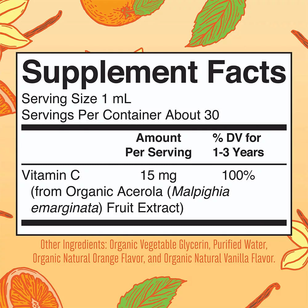 MaryRuth's Organic Toddler Vitamin C Liquid Drops (1 fl. oz., Orange Vanilla)