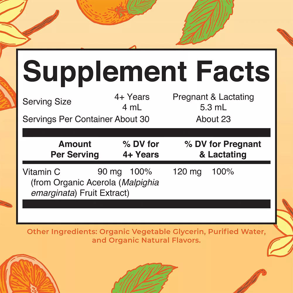 MaryRuth's Organic Vitamin C Liquid Drops (4 fl. oz., Orange)