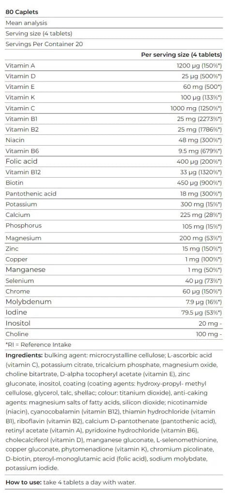 Yamamoto Research MultiPro (80 Tablets)