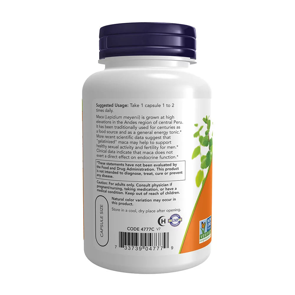 Now Foods Maca 750 mg (90 Veg Capsules)