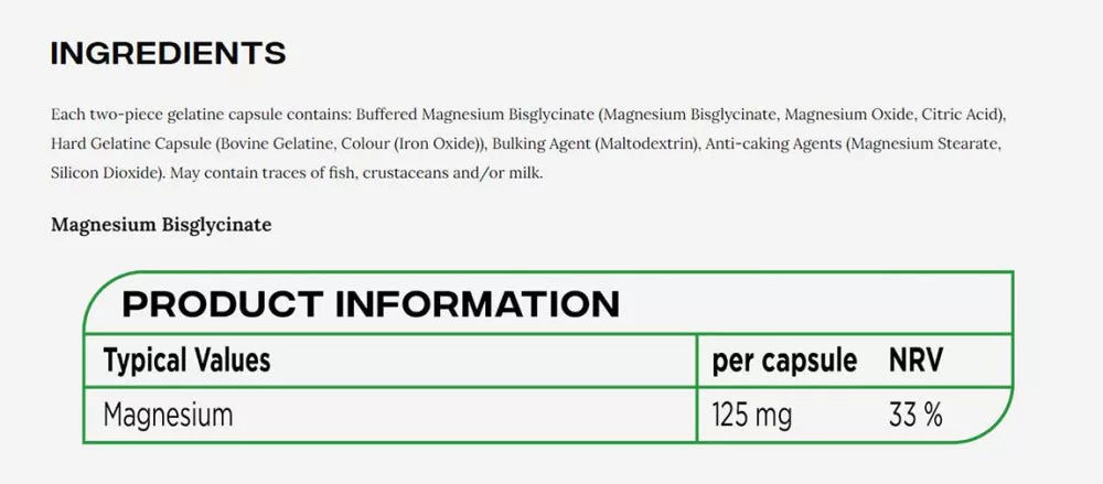 Reflex Nutrition Magnesium Bisglycinate (90 Capsules)