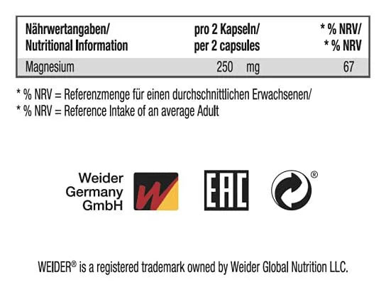 Weider Magnesium Complex (120 Capsules)