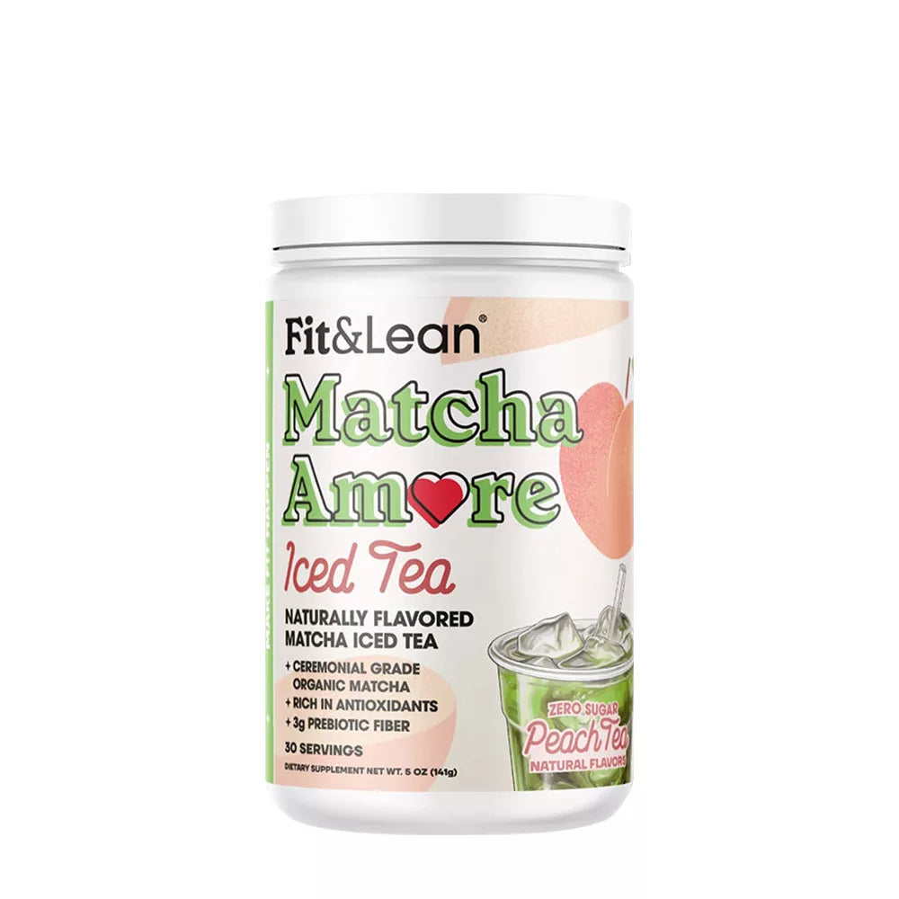 Fit & Lean Matcha Amore - Iced Tea (140 g, Peach Iced Tea)