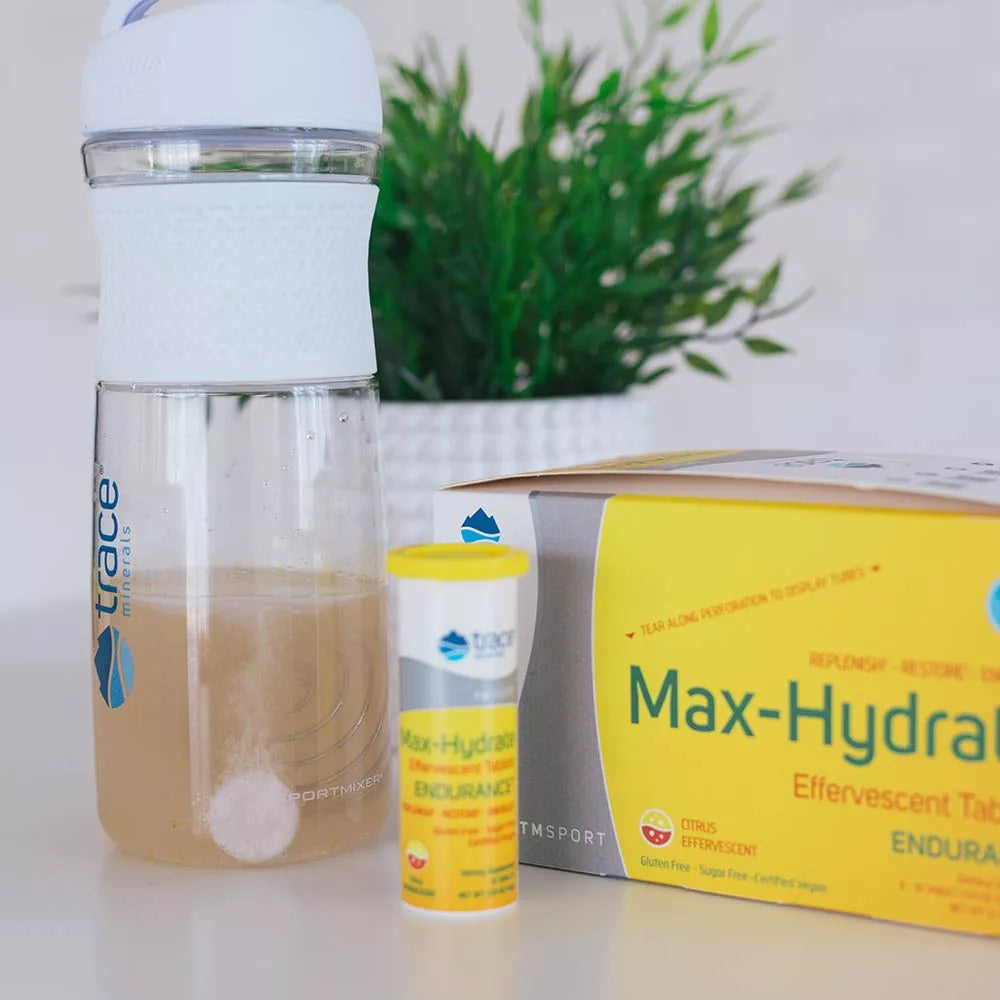 Trace Minerals Max-Hydrate Endurance (10 Effervescent Tablets, Citrus)