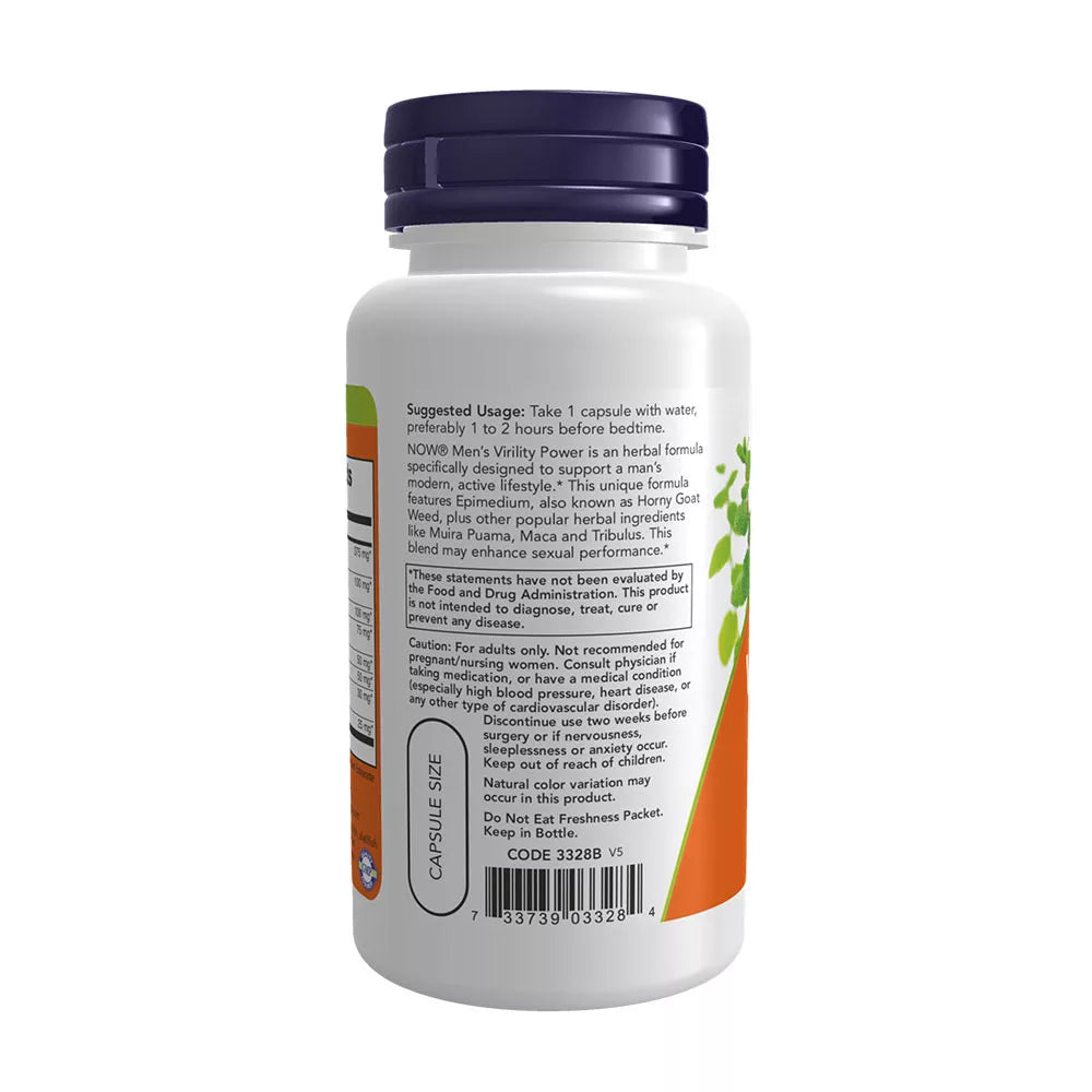 Now Foods Men's Virility Power Capsules (60 Veg Capsules)