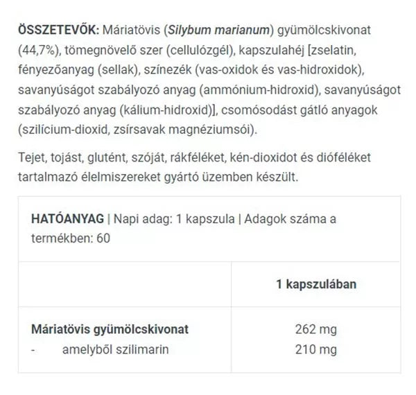 BioTechUSA Milk Thistle (60 Capsules)