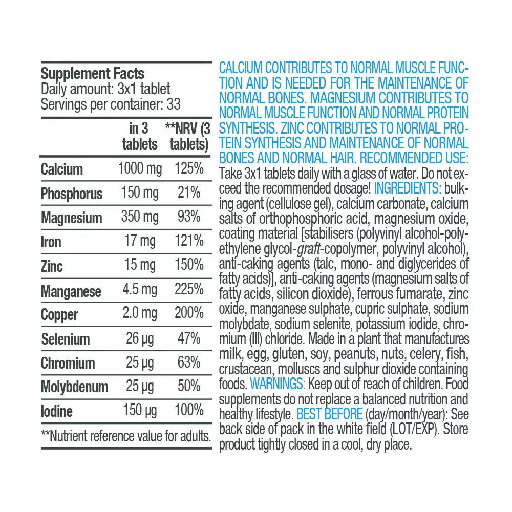 BioTechUSA Multi Mineral Complex (100 Tablets)