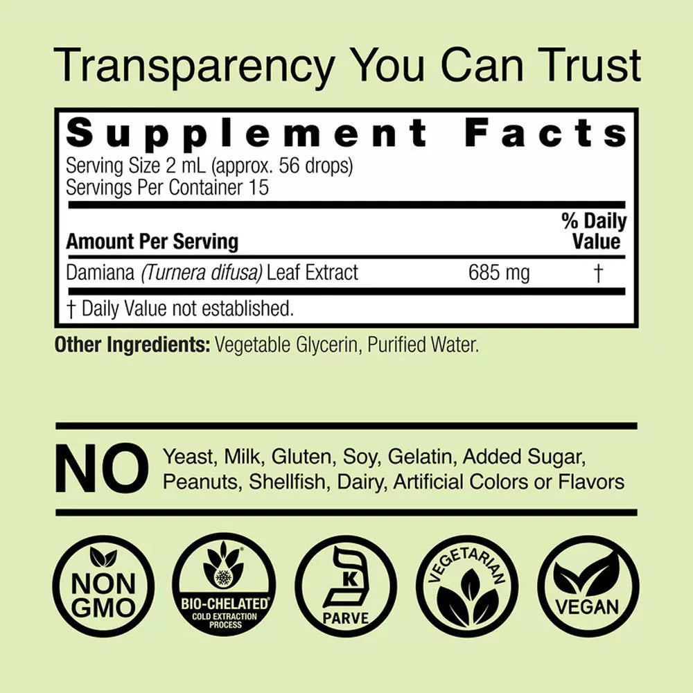 Nature's Answer Damiana Extract (1 fl. oz.)