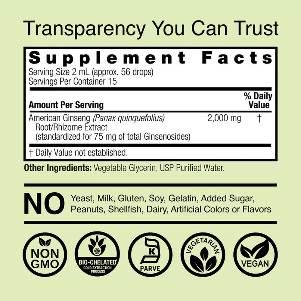 Nature's Answer American Ginseng Extract (1 fl. oz.)