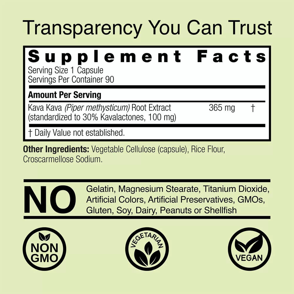 Nature's Answer Kava-6 (90 Veg Capsules)