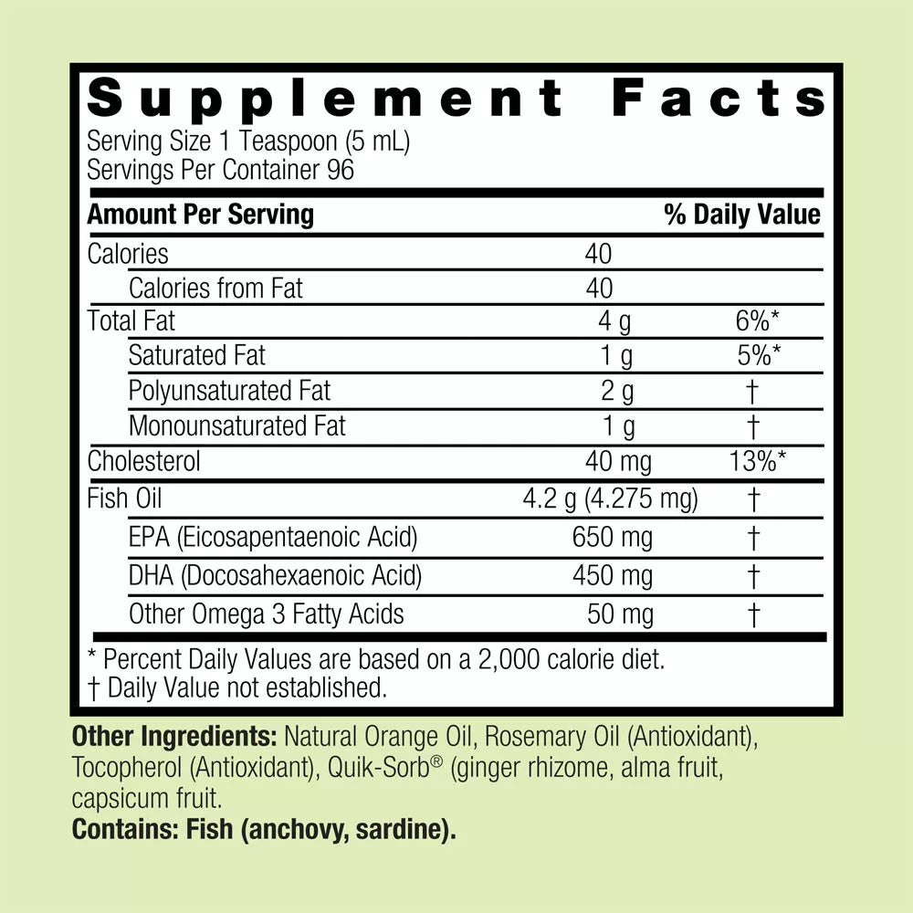 Nature's Answer Liquid Omega 3 (480 ml, Orange)