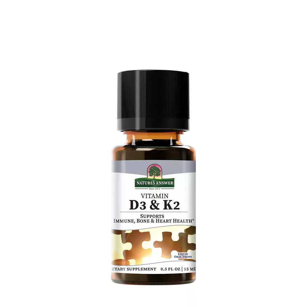 Nature's Answer Vitamin D3 and K2 Liquid (0.5 fl. oz.)