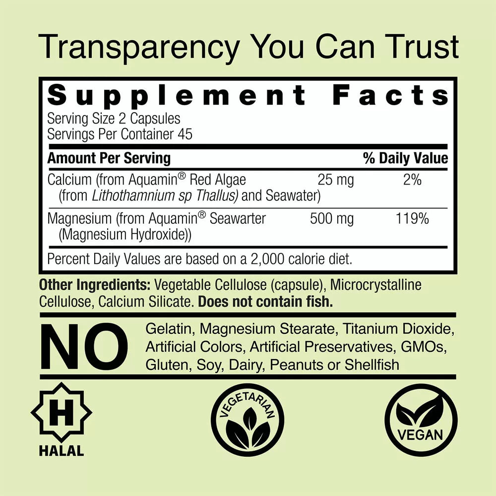 Nature's Answer Marine Based Magnesium (90 Veg Capsules)