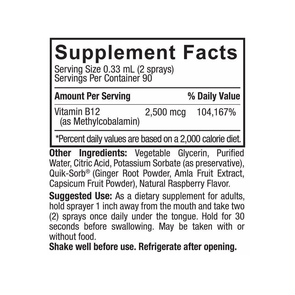 Nature's Answer Methyl B-12 2500mcg (1 fl. oz.)