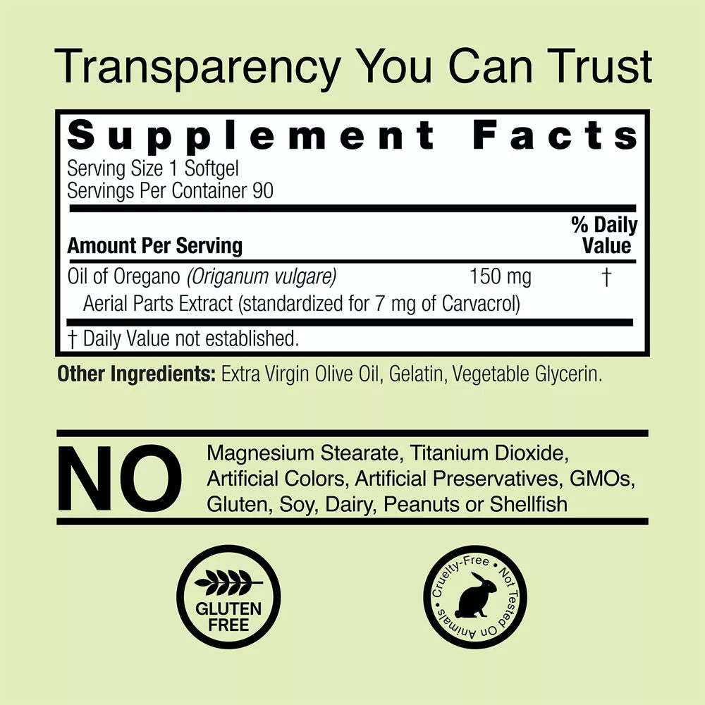 Nature's Answer Oil of Oregano (90 Softgels)