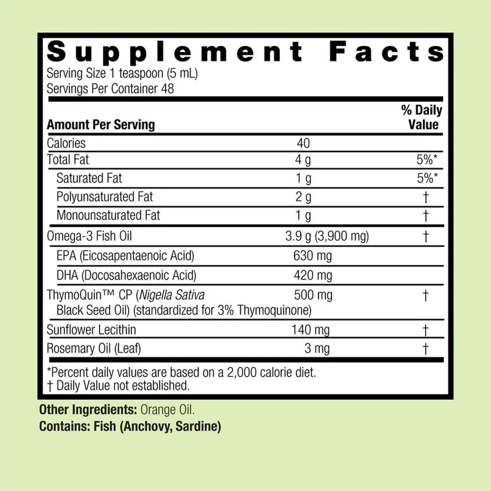 Nature's Answer Omega-3 Black Seed Oil (8 fl. oz., Orange)