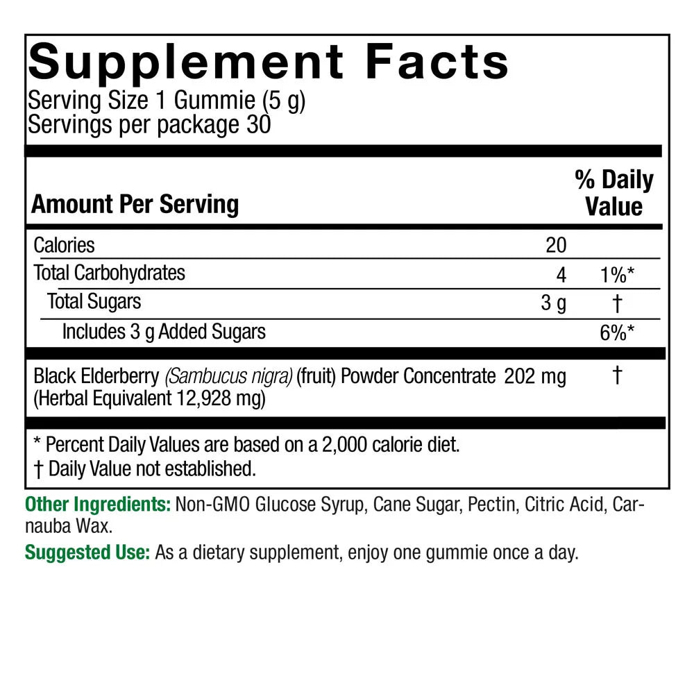 Nature's Answer Sambucus Mega Gummies (30 Gummies)