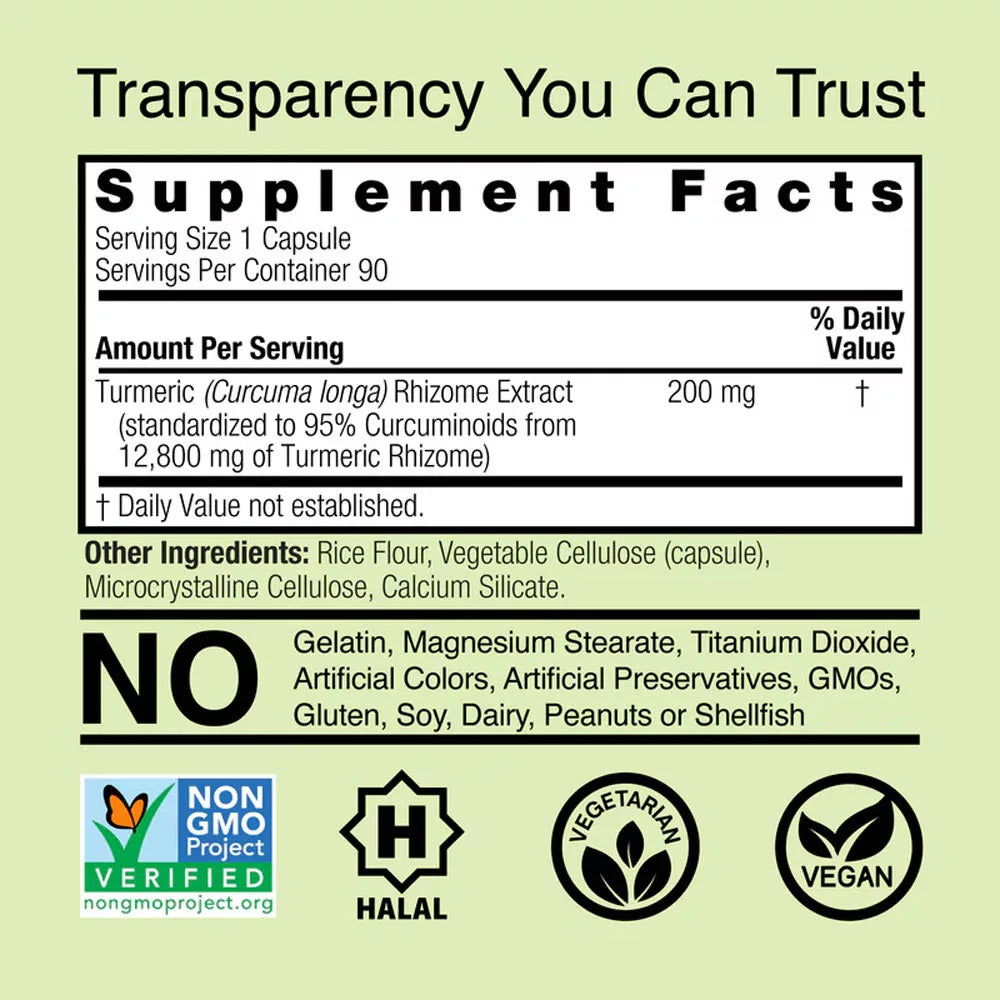 Nature's Answer Turmeric 3 (90 Veg Capsules)