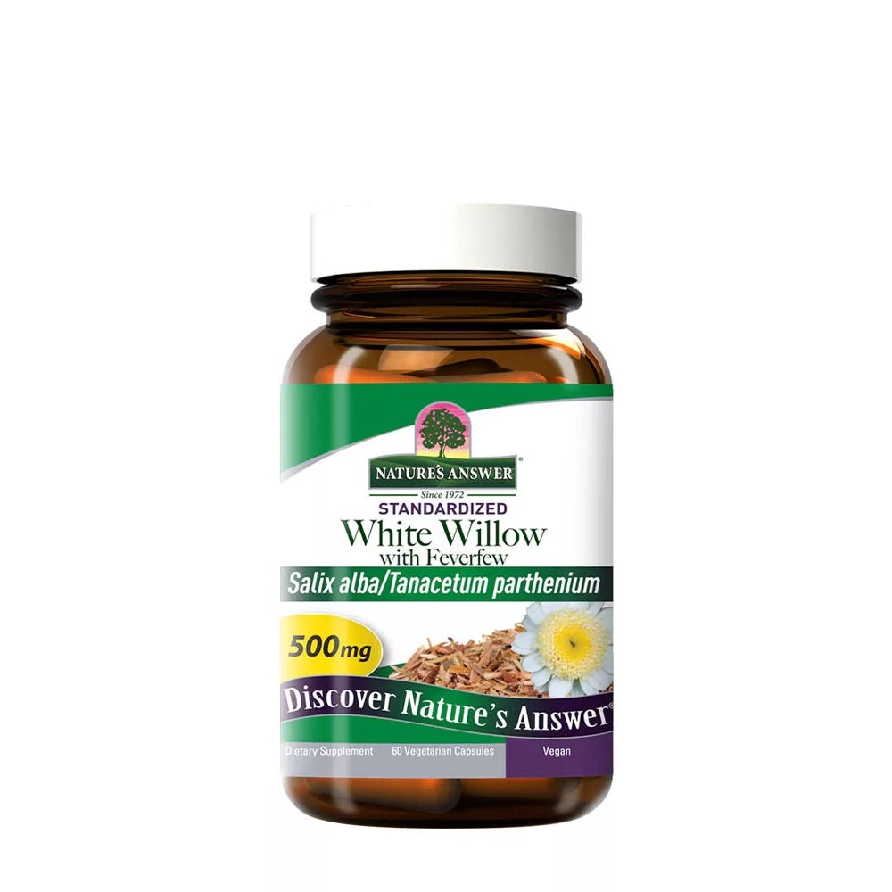 Nature's Answer White Willow with Feverfew (60 Veg Capsules)